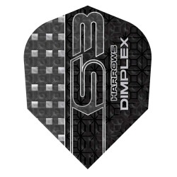 Plumas Harrows Darts Flights No6 Dimplex S3 Negro