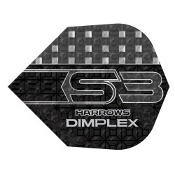 Fülle Harrows Darts Flüge No6 Dimplex S3 Schwarz