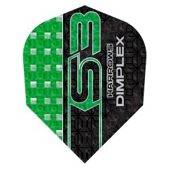 Plumas Harrows Darts Flights No6 Dimplex S3 Verde