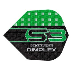 Fülle Harrows Darts Flüge No6 Dimplex S3 Verde