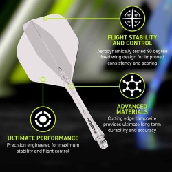 Fülle Winmau Darts Transparent Fusion Short 22-64mm N2 Standard 8793