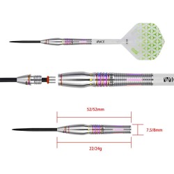 Dardos One80 Lukas Wenig V2 R2 22g 90% 9620