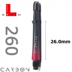 L-SHAFT CARBON Black-Red 260 inbetween